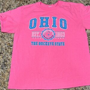 Gildan Hot Pink Ohio State Graphic Tee